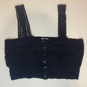 American Eagle Black Crop Top
